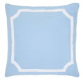 Cornflower Blue Border Shams