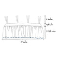 Cornflower Pique Scallop Crib Skirt