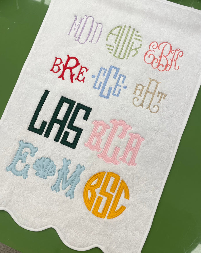 Cornflower Somerset Scallop Towel Collection