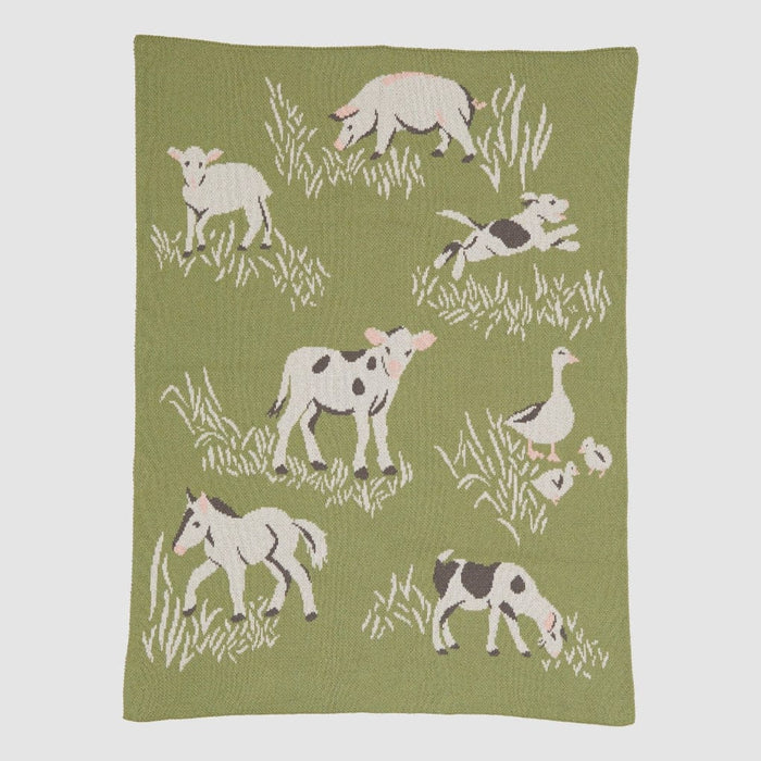 Cotton Knit Baby Blanket