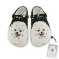 Custom Clogs With Pet Face | Personalized Gift For Pet Lovers | Colorful Galaxy Photo