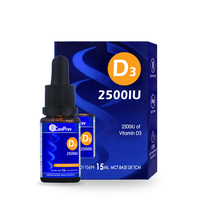D3 Drops 2500iu - Mct Base (15ml)