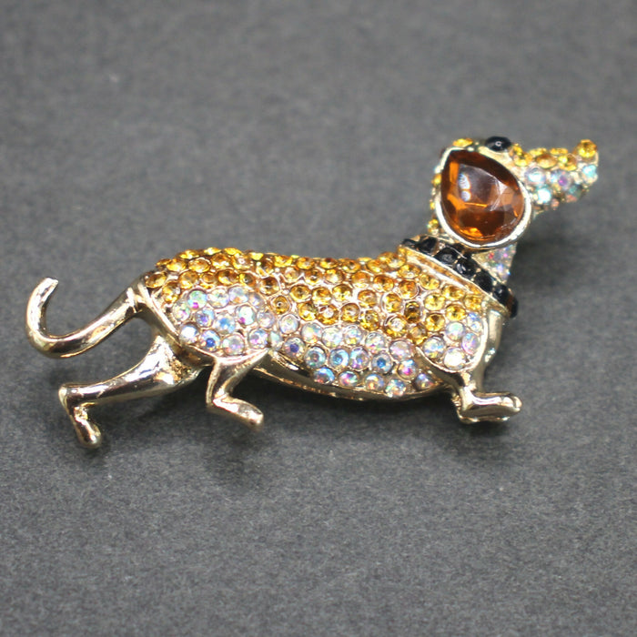 Dachshund brooch
