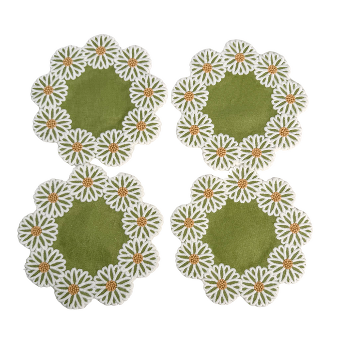 Daisy Cocktail Napkins, set of 4