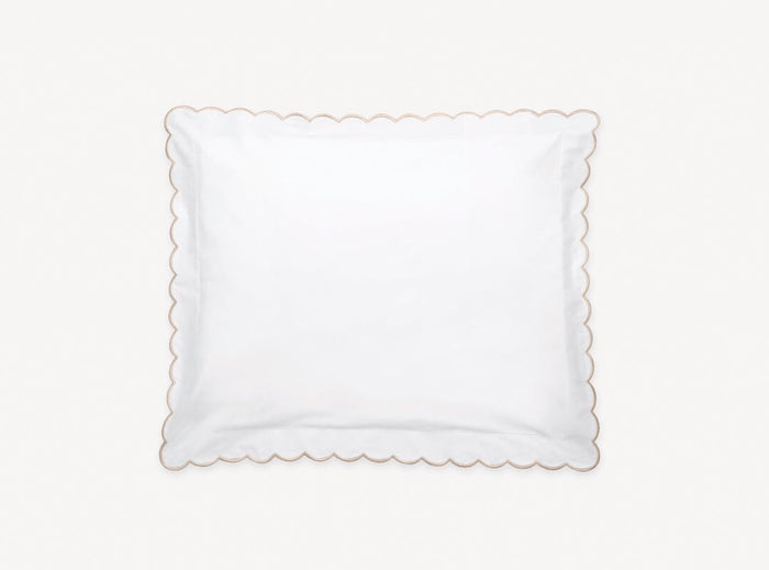 Matouk Pillow Sham - Champagne Dakota Percale Bedding at Fig Linens and Home