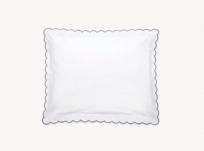 Matouk Pillow Sham - Deep Lilac Dakota Percale Bedding at Fig Linens and Home
