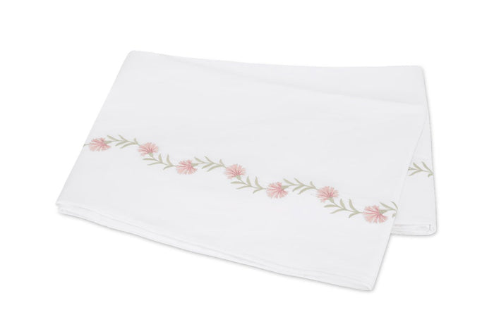 Matouk Daphne Full/Queen Flat Sheet Peony