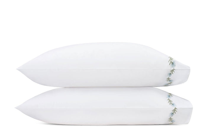Matouk Daphne King Pillowcase Bluebell