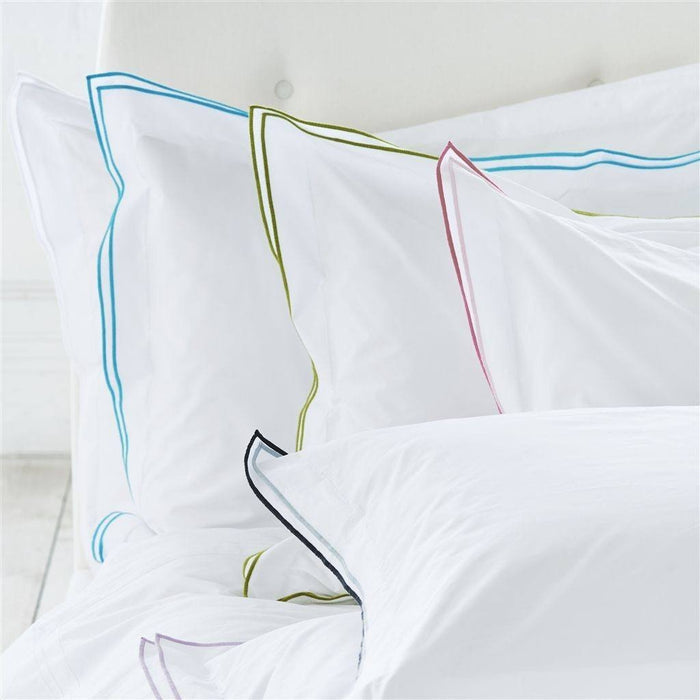 Designers Guild Designers Guild Astor Jade Bedding - King Pillowcase 36 x 20in Jade at FIG LINENS AND HOME - 7
