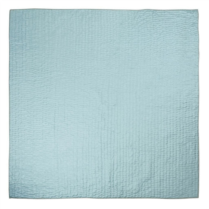 Designers Guild Designers Guild Chenevard Pebble & Duck Egg Quilt & Shams - Euro Sham 26x26 Pebble & Duck Egg at FIG LINENS AND HOME - 7