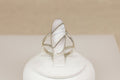 Distinctive Silver & Mother of Pearl Elongated Ring – Stamped 925