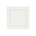 Beige and White Dolce Cocktail Napkins by Mode Living | Fig Linens