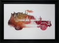 Drive Me Back Home No. 2: Framed with Glass