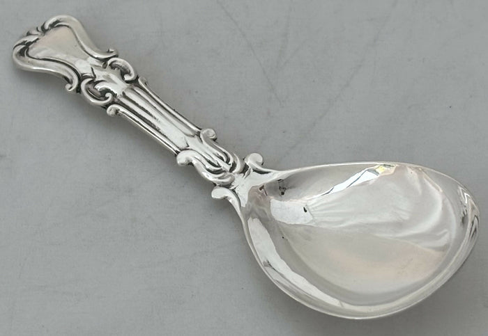 Early Victorian Silver Caddy Spoon. Birmingham 1842, George Unite.