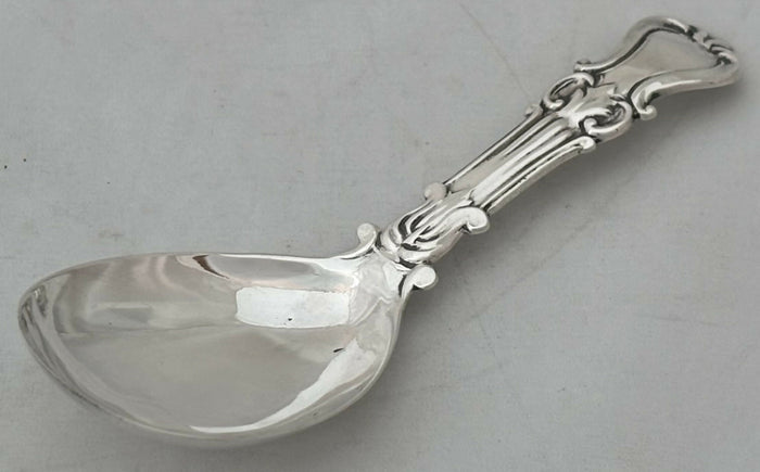 Early Victorian Silver Caddy Spoon. Birmingham 1842, George Unite.