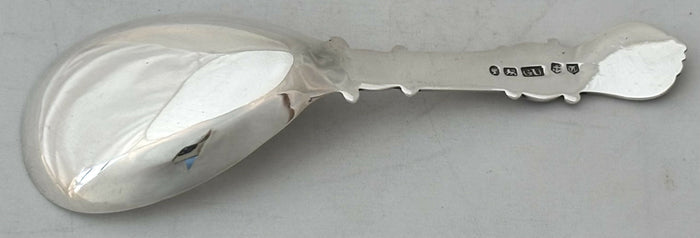Early Victorian Silver Caddy Spoon. Birmingham 1842, George Unite.