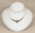 Elegant Art Deco Sterling Silver & Marcasite Necklet /