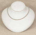 Elegant Silver ‘Prince of Wales’ Rope Chain Necklace – 16” Birmingham Hallmarked