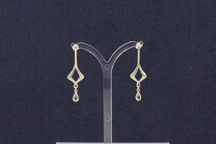 Elegant Sterling Silver & Topaz Drop Earrings by Kit Heath