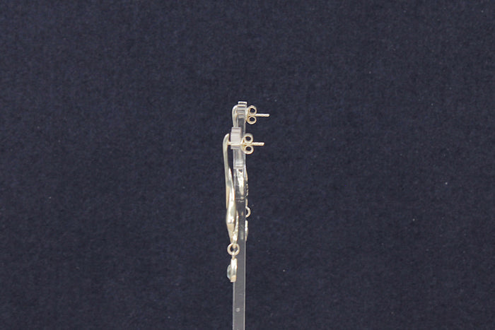 Elegant Sterling Silver & Topaz Drop Earrings by Kit Heath