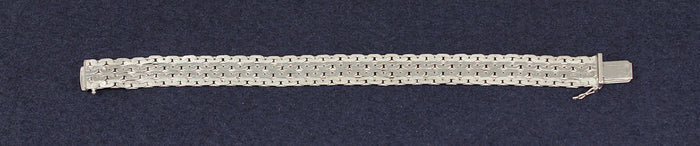 Elegant Vintage Silver Flexible Link Bracelet by Andreas Daub