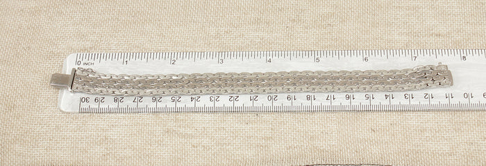 Elegant Vintage Silver Flexible Link Bracelet by Andreas Daub