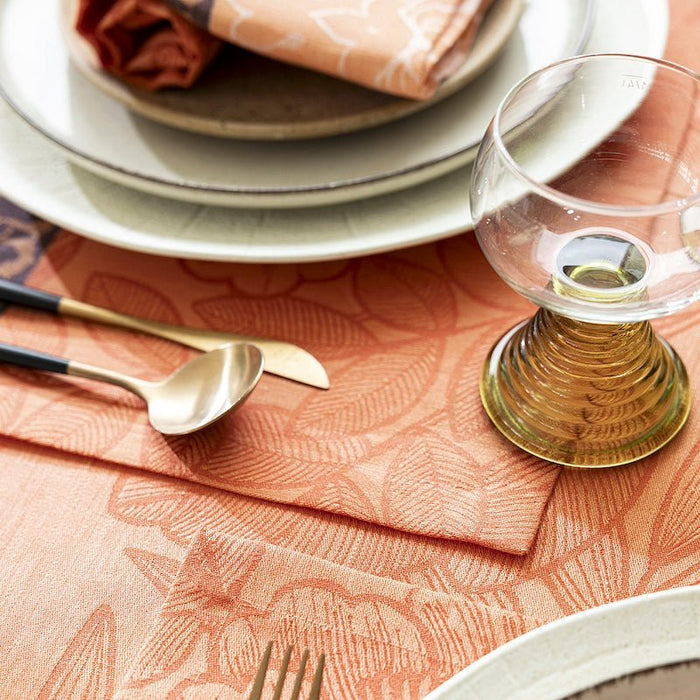 escapade tropicale orange placemat by le jacquard français