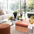 escapade tropicale orange table runner by le jacquard français