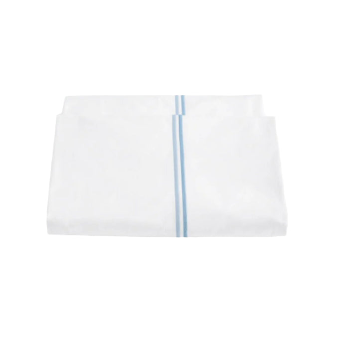 Essex Duvet Cover - Matouk Essex Light Blue Bedding - Fig Linens and Home