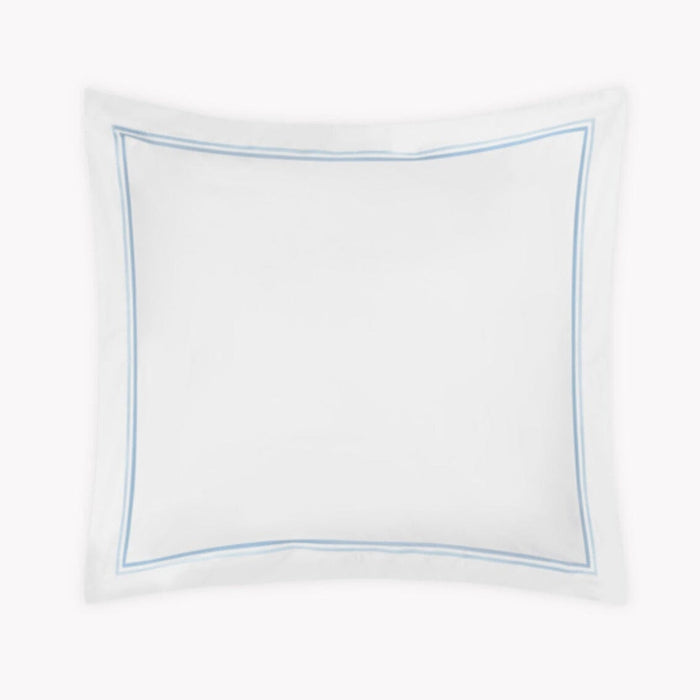 Essex Euro Sham - Matouk Essex Light Blue Bedding - Fig Linens and Home