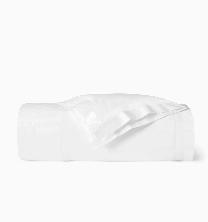 Duvet Cover - Sferra Estate Bedding in White and White at Fig Linens and Home