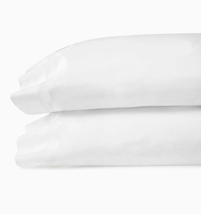 Pillowcases - Sferra Estate Bedding in White and White at Fig Linens and Home