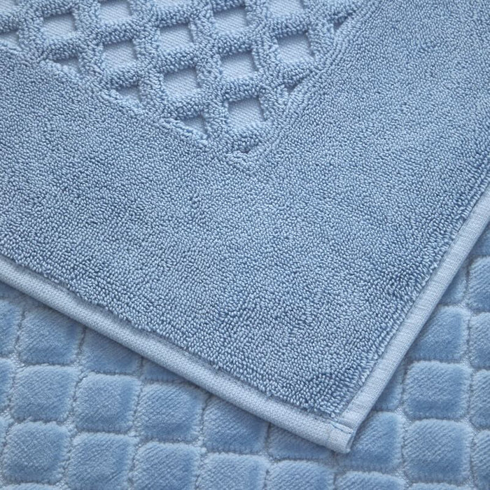Detail Etoile Azur Tub Mat by Yves Delorme at Fig Linens and Home