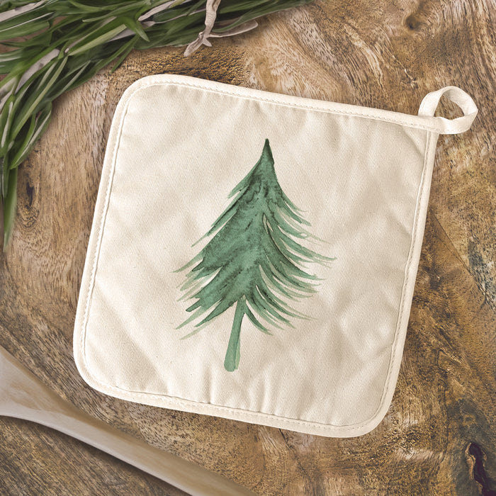 Evergreen Tree - Customizable Cotton Pot Holder