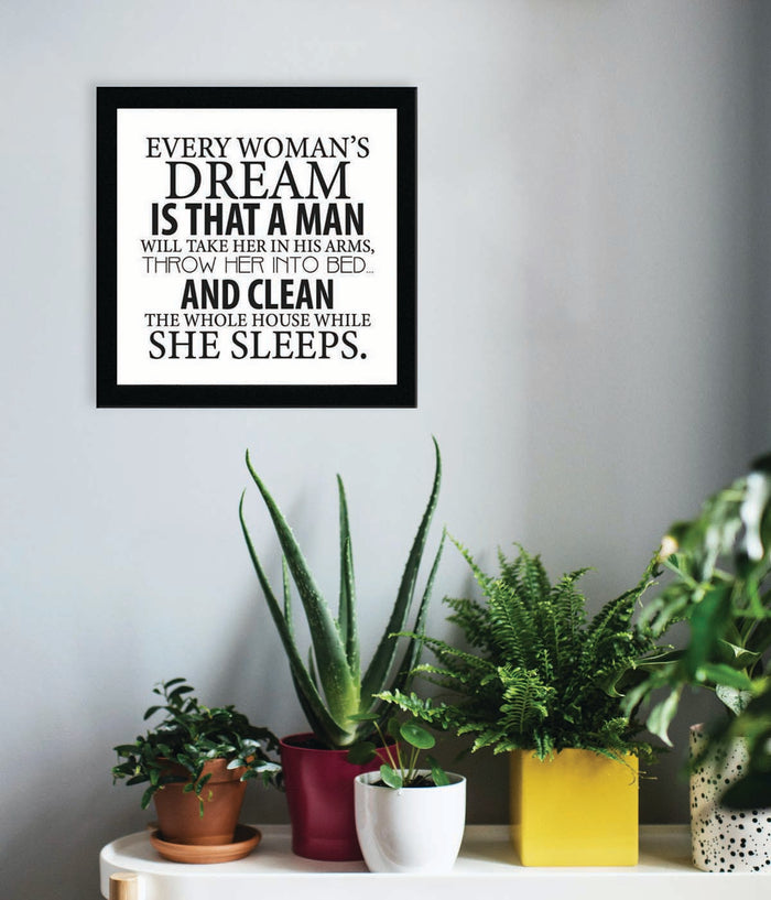 Every Woman's Dream: Framed with Glass