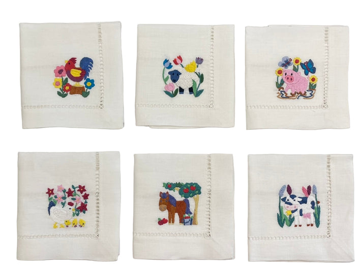 Farm Dinner Napkins, set of 6