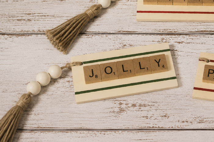 Farmhouse Christmas Ornaments, Rustic Holiday Ornaments, Wood Bead Christmas Decor, Christmas Tree Ornaments