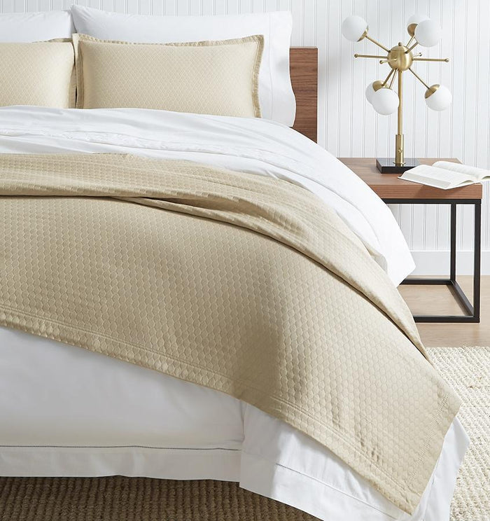 Fig Linens - Favo Oat Bedding Collection by Sferra