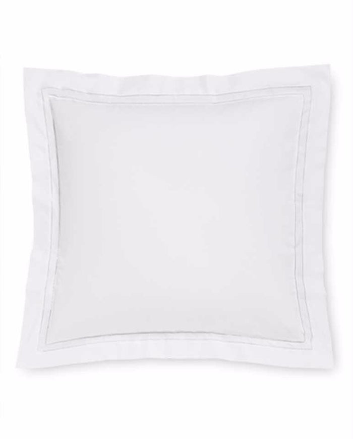 Fig Linens - Finna Bedding Collection by Sferra - White continental sham