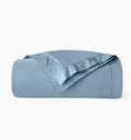 Duvet Cover - Fiona Sea Blue Cotton Sateen Bedding Collection by Sferra Linens