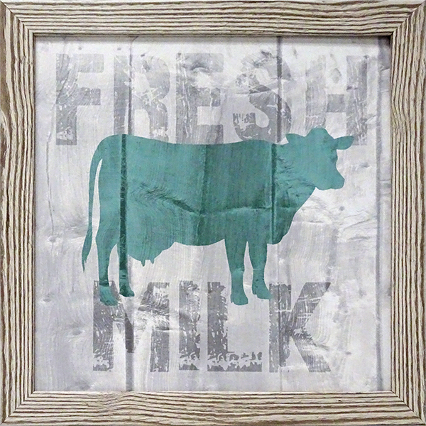 Fresh Milk: Framed and Texturized Art Print