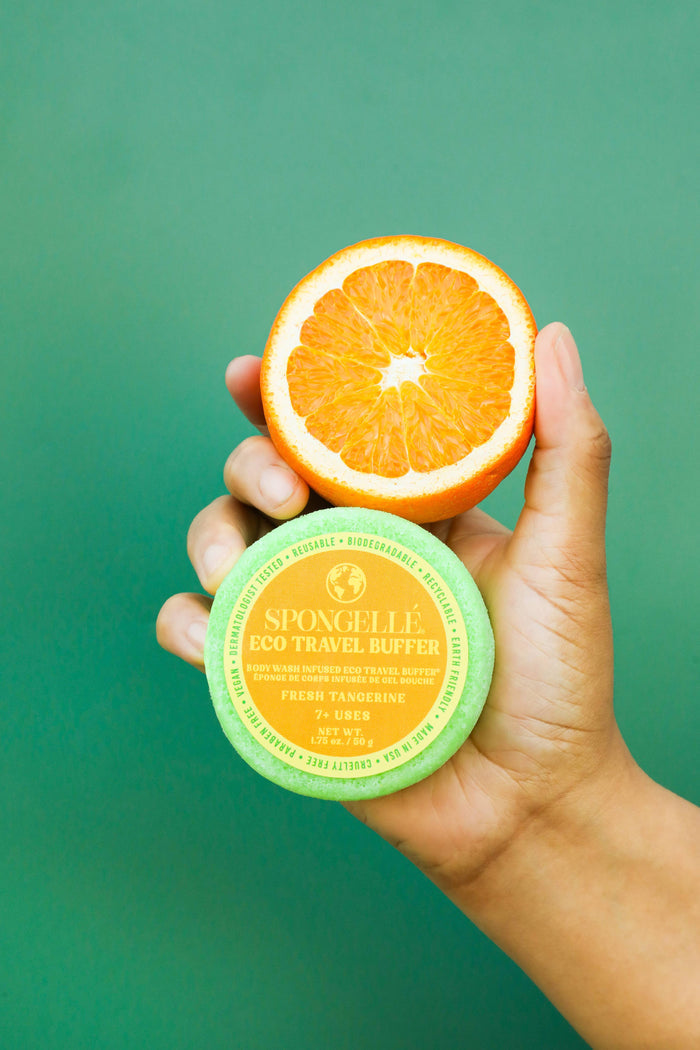 Fresh Tangerine Eco Travel Buffer - The Preppy Bunny