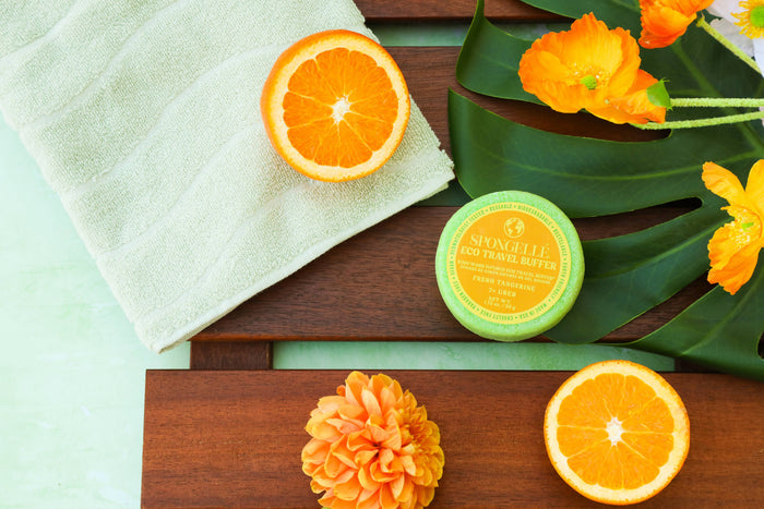 Fresh Tangerine Eco Travel Buffer - The Preppy Bunny