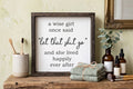 Funny Wise Girl Wood Sign | Let That Shit Go Daily Reminder | Mental Health Wall Decor | Boho Farmhouse Sign | Inappropriate Bestie Gift | Quirky Office Desk Sign | Rustic Living Room Quote Art