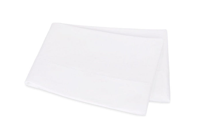 Matouk Gatsby Hemstitch Flat Sheet in White Giza Cotton - Fig Linens and Home