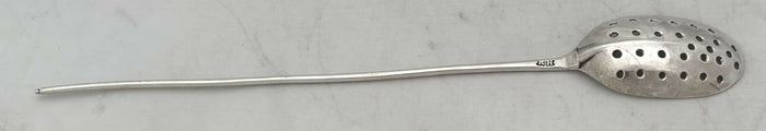 George II Rat-Tail Silver Mote Spoon. London circa 1750,Roger Hare.