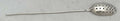George II Rat-Tail Silver Mote Spoon. London circa 1750,Roger Hare.