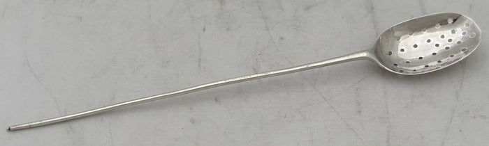 George II Rat-Tail Silver Mote Spoon. London circa 1750,Roger Hare.