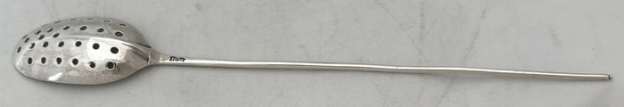 George II Rat-Tail Silver Mote Spoon. London circa 1750,Roger Hare.