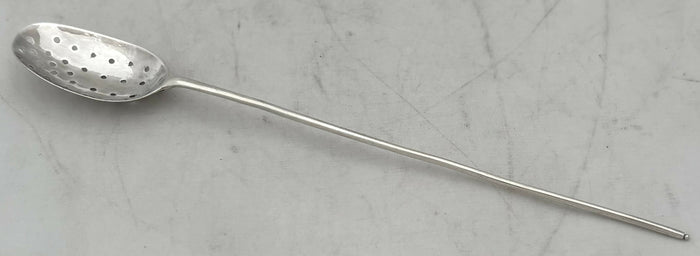 George II Rat-Tail Silver Mote Spoon. London circa 1750,Roger Hare.
